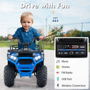 24V Kids Ride on Electric ATV Quad Car with Realistic Sounds and LED Lights by LJGDeals
