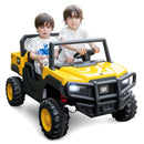 24V Ride-On Dump Truck 2-Seater with Remote Control - Yellow by DirectDeals
