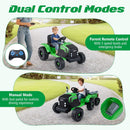 24V Ride On Tractor for Kids Electric Vehicle with Detachable Trailer and Remote Control by LJGDeals