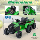 24V Ride On Tractor for Kids Electric Vehicle with Detachable Trailer and Remote Control by LJGDeals