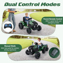 24V Ride On Tractor for Kids Electric Vehicle with Detachable Trailer and Remote Control