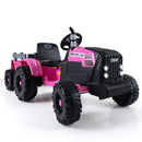 24V Ride On Tractor for Kids Electric Vehicle with Detachable Trailer and Remote Control by DirectDeals