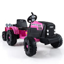 24V Ride On Tractor for Kids Electric Vehicle with Detachable Trailer and Remote Control