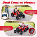 24V Ride On Tractor for Kids Electric Vehicle with Detachable Trailer and Remote Control