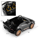 24V Ride-on Car for Kids 4WD 2-Seater Licensed Lamborghini Electric Vehicles with Music