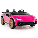 24V Ride-on Car for Kids 4WD 2-Seater Licensed Lamborghini Electric Vehicles with Music