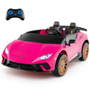 24V Ride-on Car for Kids 4WD 2-Seater Licensed Lamborghini Electric Vehicles with Music