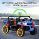24V Ride on Dump Truck with Remote Control-Navy