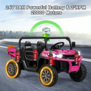 24V Ride On Kids Car with Dump Bed and Remote Control by LJGDeals