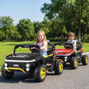 24V Ride on Toy for Kids 2 Seater Ride on Truck Car with Horn Music Story