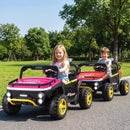 24V Ride on Toy for Kids 2 Seater Ride on Truck Car with Horn Music Story by LJGDeals