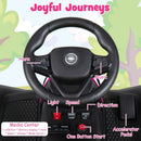24V Ride on Tractor with Detachable Trailer and Music for Boys Girls by DirectDeals