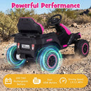 24V Ride on Tractor with Detachable Trailer and Music for Boys Girls by LJGDeals