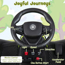 24V Ride on Tractor with Detachable Trailer and Music for Boys Girls by LJGDeals