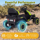 24V Ride on Tractor with Detachable Trailer and Music for Boys Girls by LJGDeals