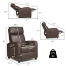 Recliner Sofa Wingback Chair with Massage Function by LJGDeals