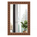 24 x 36 Inches Rustic Wall Mirror with Solid Wood Frame for Living Room Bedroom by LJGDeals