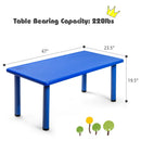 Kids Plastic Rectangular Learn and Play Table by LJGDeals