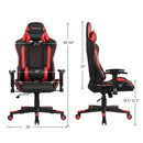 Massage Gaming Chair with Lumbar Support and Headrest by LJGDeals