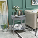 Wooden Nightstand End Table Storage Display by DirectDeals