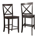 24 Inch 2 Pack Rubber Wood Frame Kitchen Chairs by LJGDeals