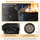 24.5 Inch Portable Propane Fire Pit with Carry Strap and Folding Legs by LJGDeals