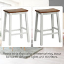 Saddle Bar Stools Set of 4 with Footrests, 24.5-Inch by LJGDeals