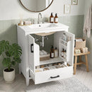 24.5" Bathroom Vanity with Ceramic Sink and Drawer by LJGDeals