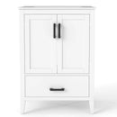 24.5" Bathroom Vanity with Ceramic Sink and Drawer by LJGDeals