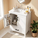 24.5" Bathroom Vanity with Ceramic Sink and Drawer by LJGDeals