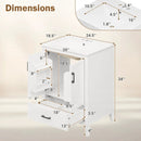 24.5" Bathroom Vanity with Ceramic Sink and Drawer by LJGDeals