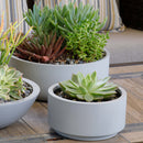 7 inch Smooth Gray Fiberstone Ceramic Pot