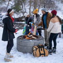Boat Shape Canvas Firewood Log Carriers
