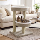24" Cat Tower with Plush Perches & Scratching Posts by LJGDeals