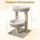 24" Cat Tower with Plush Perches & Scratching Posts by LJGDeals