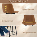 24 Inch Bar Stools Set of 2 with Backs and Footrests by LJGDeals