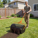 24 Inch Compost Spreader Peat Moss Spreader Roller with Height-Adjustable T-Shaped Handle by LJGDeals