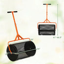 24 Inch Compost Spreader Peat Moss Spreader Roller with Height-Adjustable T-Shaped Handle by LJGDeals