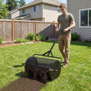 24 Inch Compost Spreader Peat Moss Spreader Roller with Height-Adjustable T-Shaped Handle by LJGDeals