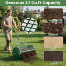 24 Inch Compost Spreader Peat Moss Spreader Roller with Height-Adjustable T-Shaped Handle by LJGDeals