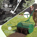 24 Inch Compost Spreader Peat Moss Spreader Roller with Height-Adjustable T-Shaped Handle by LJGDeals