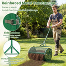 24 Inch Compost Spreader Peat Moss Spreader Roller with Height-Adjustable T-Shaped Handle by LJGDeals