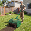 24 Inch Compost Spreader Peat Moss Spreader Roller with Height-Adjustable T-Shaped Handle by LJGDeals