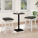 Counter Height Swivel Bar Stools with Upholstered Seat by LJGDeals