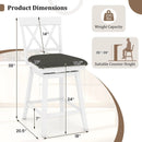 Counter Height Swivel Bar Stools with Upholstered Seat by LJGDeals