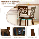 24 Inch Counter Height Barstools Set of 2 with Backrest and Seat Cushion by LJGDeals