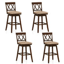 24 Inch Counter Height Barstools Set of 4 with Backrest and Upholstered Seat Cushion by LJGDeals