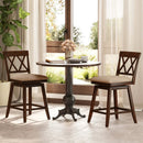 24 Inch Counter Height Barstools Set of 4 with Backrest and Upholstered Seat Cushion by LJGDeals
