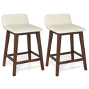 24 Inch Counter Height Bar Stools Set of 2 with Low Back by LJGDeals