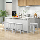 Set of 2 24 Inch Counter Height Stools with Solid Wood Legs by DirectDeals